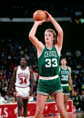 El tiro de Larry Bird, pura intuición
