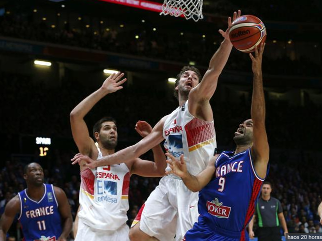 Buena defensa de Gasol sobre Parker